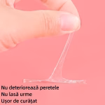 Rola 100 Buline Adezive Transparente pentru Baloane Rola cu 100 de puncte adezive transparente cu doua fete pentru fixarea baloanelor si a decoratiunilor de petrecere pe perete.