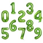 Balon Folie Cifra Verde 100 cm, Alege Numarul (0-9) Baloane din folie metalizata sub forma de cifre de la 0 la 9 culoarea verde dimensiune 100 centimetri.