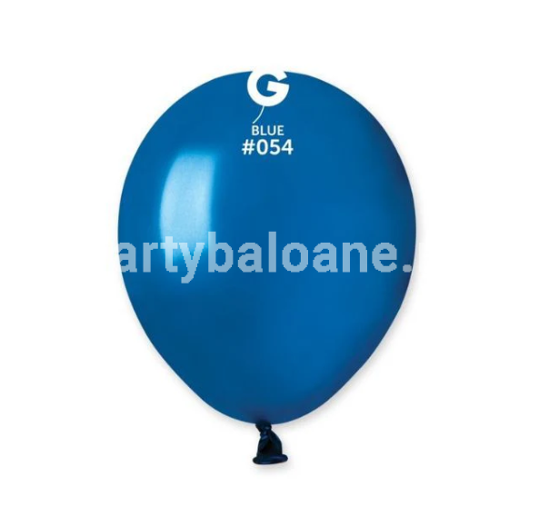 100 BALOANE ALBASTRU METALIZAT 13 CM COD 054