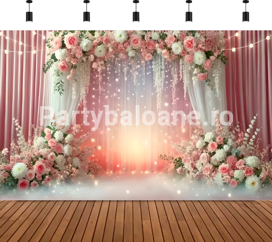BACKGROUND TEXTIL PENTRU ARANJAMENT ARCADA - FLORI COD 585B