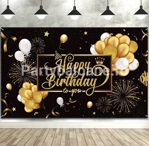 BACKGROUND TEXTIL PENTRU ARANJAMENT ARCADA HAPPY BIRTHDAY - COD 445