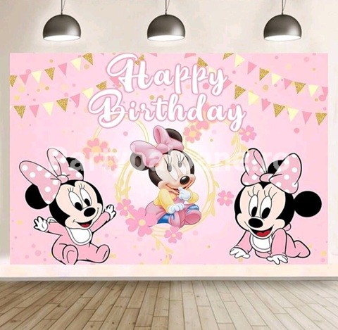 BACKGROUND TEXTIL PENTRU ARANJAMENT ARCADA MINNIE COD 465