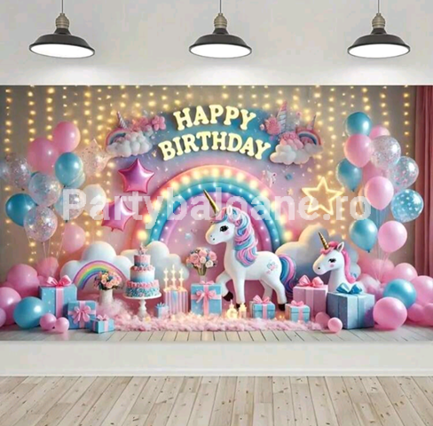 BACKGROUND TEXTIL PENTRU ARANJAMENT HAPPY BIRTHDAY - COD 546