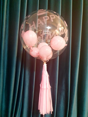BALON BOBO CU BALOANE IN INTERIOR IMRIMEU HAPPY BIRTHDAY