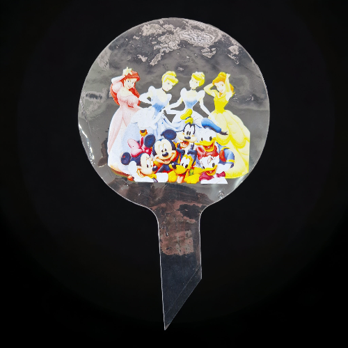 BALON BOBO TRANSPARENT CU IMPRIMEU MINNIE SI PRIETENII CU PRINTESELE DISNEY - 45 CM