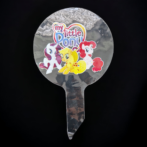 BALON BOBO TRANSPARENT CU IMPRIMEU MY LITTLE PONY - 45 CM