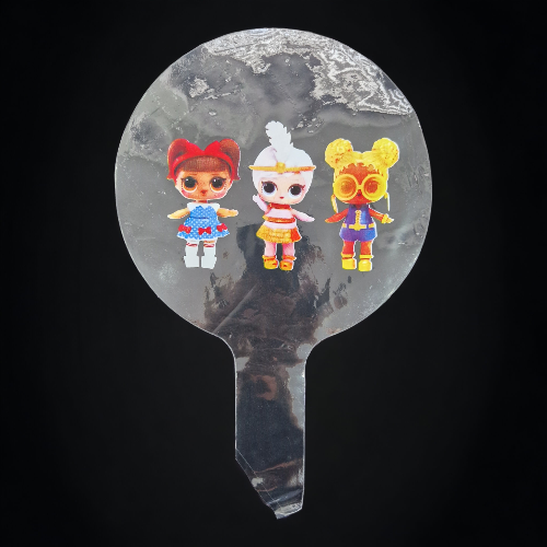 BALON BOBO TRANSPARENT CU IMPRIMEU PAPUSILE LOL - 45 CM