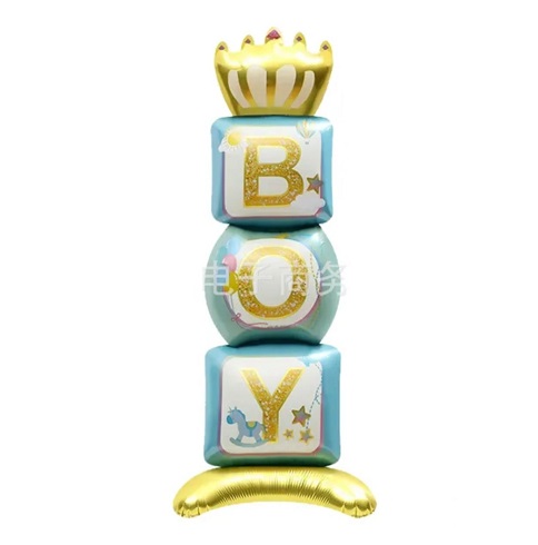 BALON FOLIE AIRWALKER BOY CU CORONITA 115 CM