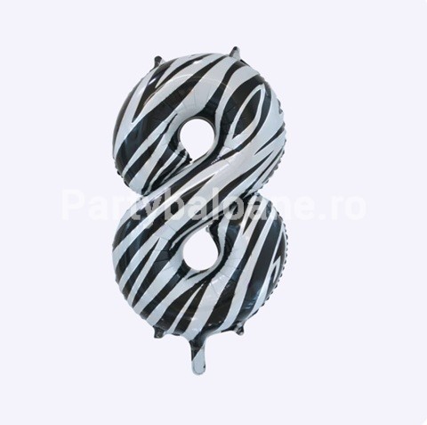 BALON FOLIE CIFRA 8 ZEBRA - TEMATICA