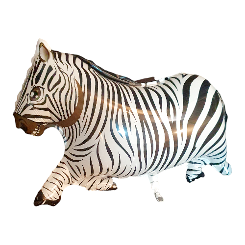 BALON FOLIE FIGURINA SAFARI ZEBRA 60 CM
