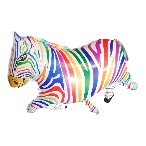 BALON FOLIE FIGURINA SAFARI ZEBRA CURCUBEU 60 CM