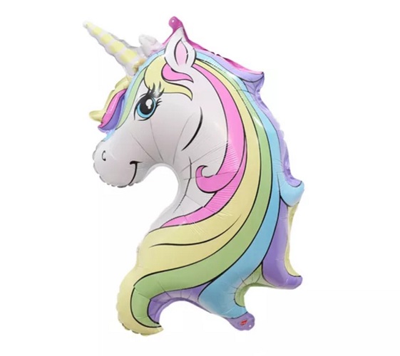 BALON FOLIE FIGURINA UNICORN 81 CM