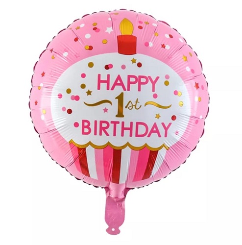 BALON FOLIE HAPPY BIRTHDAY PRIMA ANIVERSARE