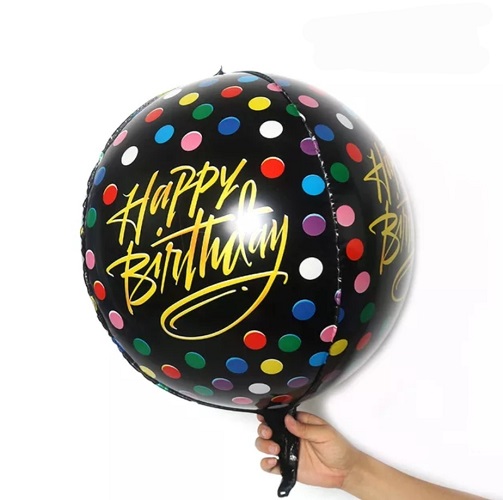 BALON FOLIE ORBZ HAPPY BIRTHDAY CU BULINE 55 CM