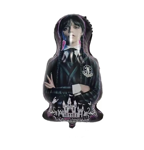 BALON FOLIE PERSONAJ WEDNESDAY ADAMS 83x50 CM