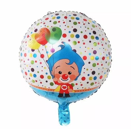 BALON FOLIE ROTUND CLOVN 45 CM