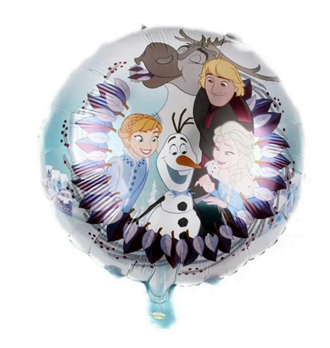 BALON FOLIE ROTUND TEMATICA FROZEN ANA SI ELSA - 45 CM