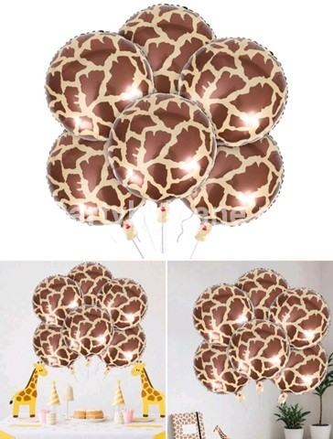 BALON FOLIE ROTUND TEMATICA SAFARI - MODEL 2 GIRAFA 45 CM