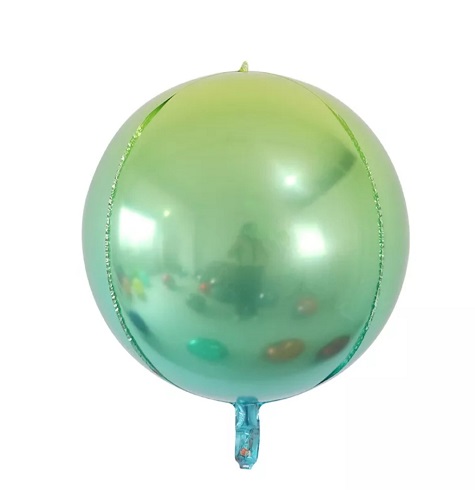 BALON FOLIE SFERA - ORBZ DEGRADE VERDE 60 CM