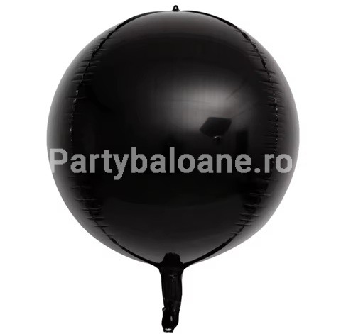 BALON FOLIE SFERA - ORBZ NEGRU 55 CM