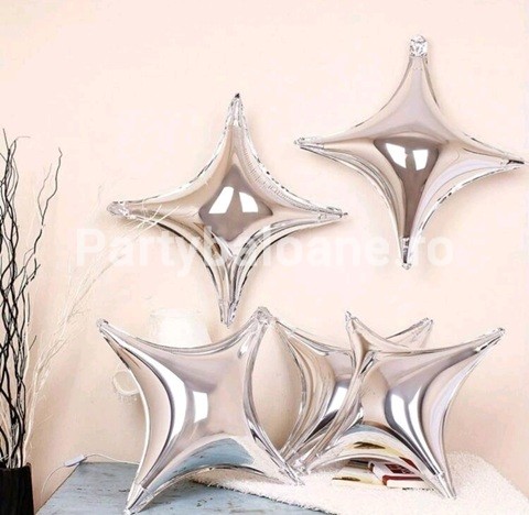 BALON FOLIE STEA ARGINTIE 25 CM