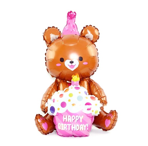 BALON FOLIE URS MARO 3D CU TORT HAPPY BIRTHDAY