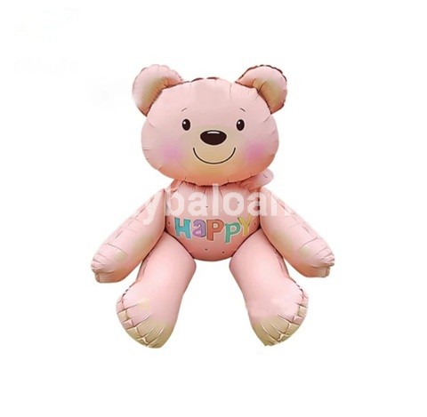 BALON FOLIE URSULET ROZ 3D - 77x70 CM