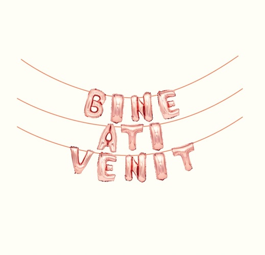 BANNER BINE ATI VENIT ROSE GOLD