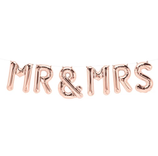 BANNER FOLIE MR&MRS - ROSE GOLD