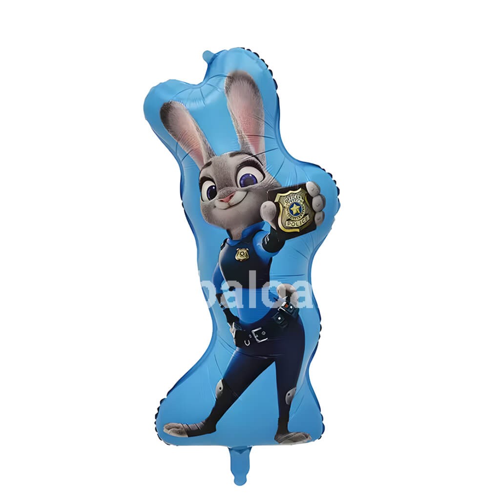 Balon Folie Figurina Judy Hopps Zootopia 78x35 Balon din folie metalizata tip figurina cu personajul Judy Hopps din animatia Zootopia dimensiuni 78x35 cm pentru petreceri copii.cm