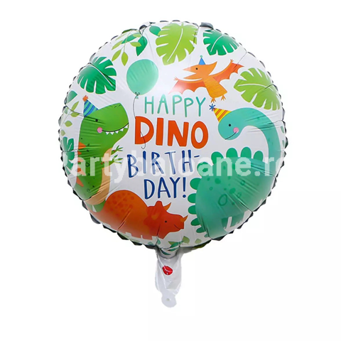 Balon din Folie Metalizata cu Dinozauri