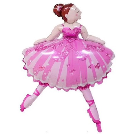 Balon folie Balerina roz 80 cm