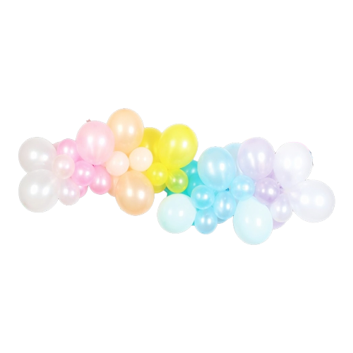CHIT SEMIARCADA CU BALOANE MULTICOLORATE - 55 BUC