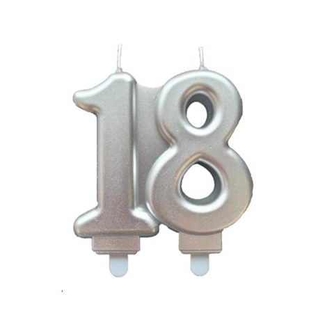 LUMANARE 18 - ARGINTIU