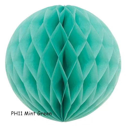 ORNAMENT DIN HARTIE HONEYCOMB MINT GREEN
