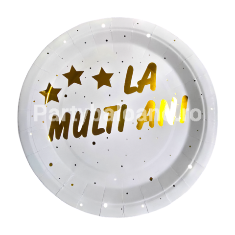 SET 10 FARFURII LA MULTI ANI 23 CM