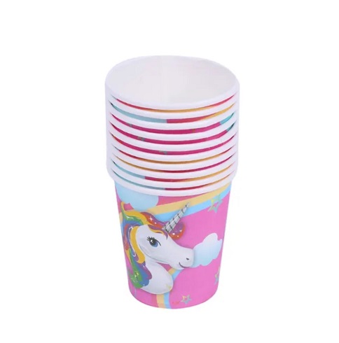 SET 10 PAHARE PARTY UNICORN 200 ML