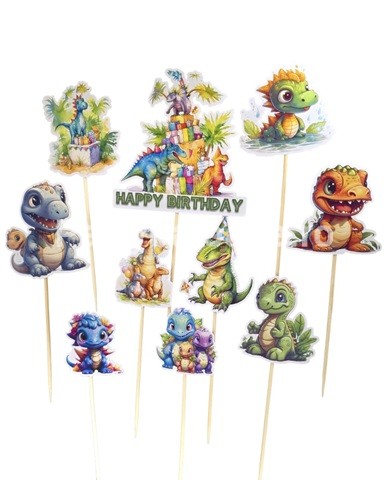SET 10 TOPPERE PENTRU TORT – HAPPY BIRTHDAY