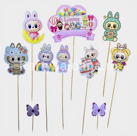 SET 10 TOPPERE PENTRU TORT – LABUBU