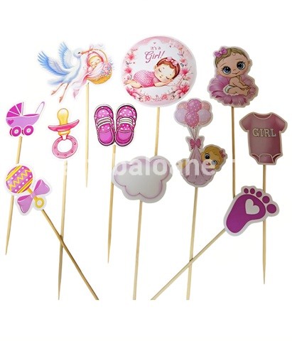 SET 11 TOPPERE PENTRU TORT – ITS A GIRL