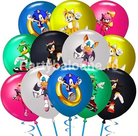 SET 12 BALOANE LATEX SUPER SONIC - 30 CM
