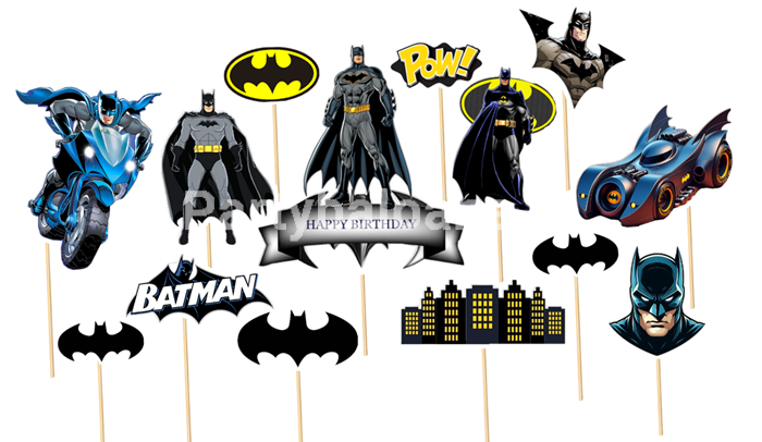 SET 14 TOPPERE TORT BATMAN