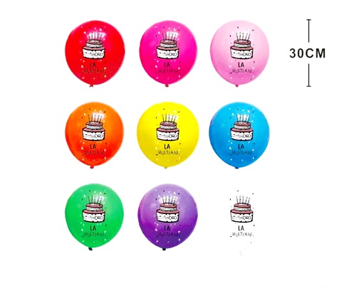 SET 20 BALOANE MULTICOLORATE CU IMPRIMEU LA MULTI ANI