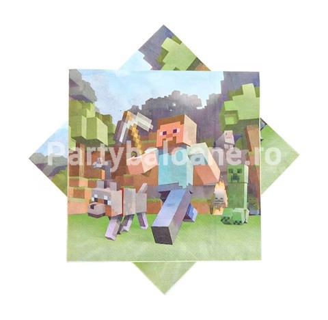 SET 20 SERVETELE - MODEL MINECRAFT