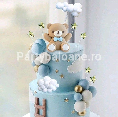 SET 33 DE TOPPERE 3D PENTRU TORT CU URS BLEU