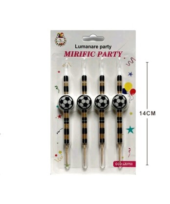 SET 4 LUMANARI TEMATICA FOTBAL