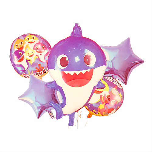 SET 5 BALOANE FOLIE BABY SHARK