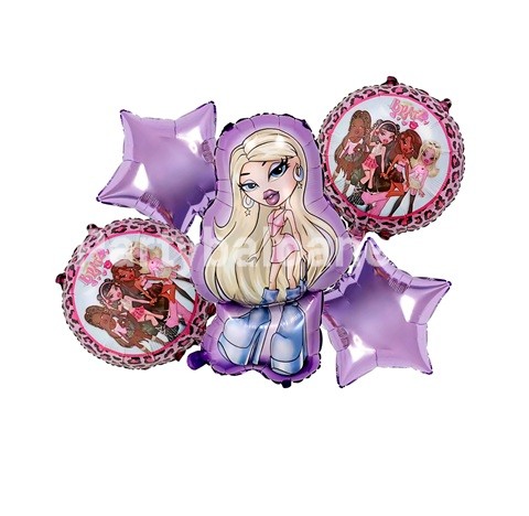 SET 5 BALOANE FOLIE - PAPUSILE BRATZ