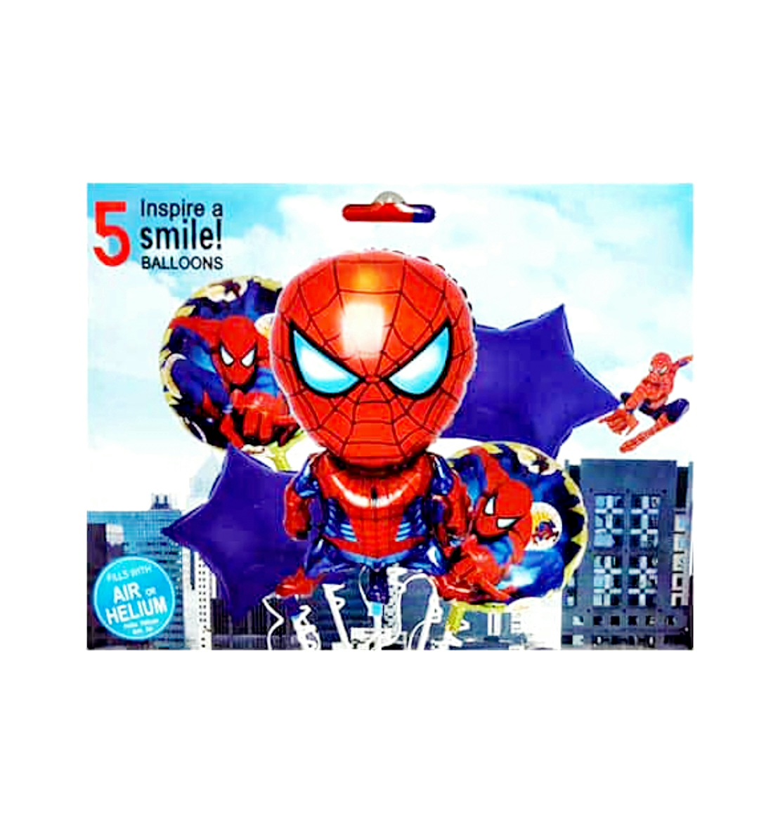 SET 5 BALOANE FOLIE SPIDERMAN