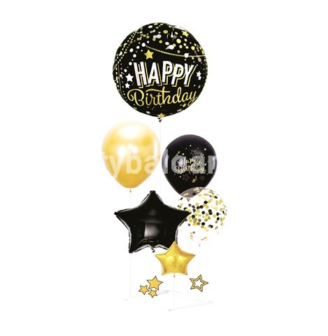 SET 6 BALOANE CU SUPORT INCLUS – HAPPY BIRTHDAY COD 5341